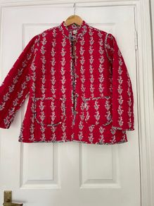 Reversible Printed Cotton Jacket - New - Size M