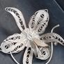 Vintage Silver art deco filigree brooch Image 4