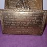 Vintage brass Robert Burns Letter Holder Image 2