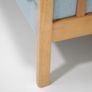 Vintage Danish Oak Framed Upholstered Sofa, Stouby, 1970s. Image 5