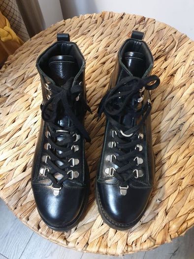 Allsaints Leather Ankle Boots Size Uk 6 ( Eu 39)