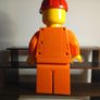Lego City Torch Construction Worker Orange Night Light GOOD WORKING ORDER Image 2