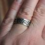 Vintage Sterling Silver 925 Irish Celtic Knot Band Ring Image 2