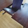 Mahogany dining table with fold-out leaf Image 2