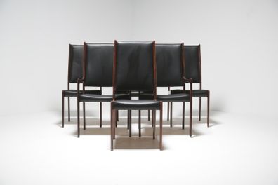 Vintage Danish Rosewood Dining Chairs by Johannes Andersen for Mogens Kold