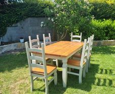 Solid Wood Dining Table and Chairs