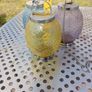 Set of 3 glass, hanging Tea light holders suit Garden Image 2