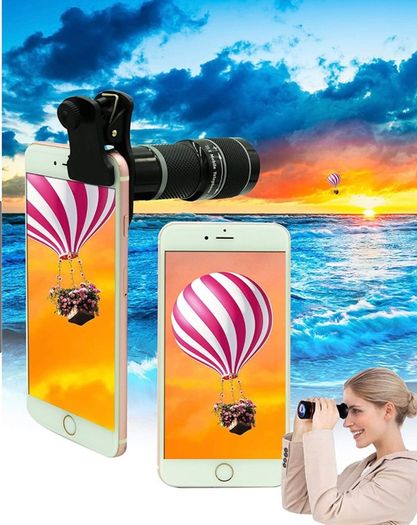 Cell Phone Camera Lens Kit,11 in 1 Universal 20x Telephoto Lens,0.63Wide Angle+15X Macro+198 Degree Fisheye+2X Telephoto+Kaleidoscope+CPL/Starlight/Eyemask/Tripod,for Most iPhone Smartphone (FREE POSTAGE)