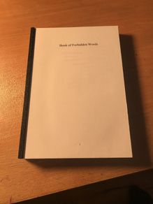 Book of Forbidden Words by Louise Fein first edition
