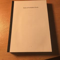 Book of Forbidden Words by Louise Fein first edition