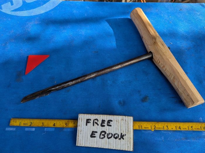 3/4" Spoon Auger Bit.