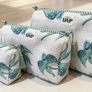 Brand New 3-Piece Hand-Block Print Quilted Cosmetic Bag Set, Nesting Travel Pouches, Cotton Toiletry Organiser Image 8