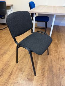 Stackable Conference Meeting Chairs Black and Blue Available