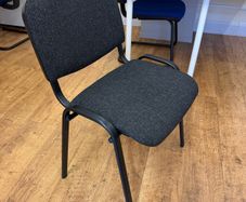 Stackable Conference Meeting Chairs Black and Blue Available