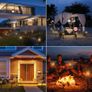 Solar Lights Outdoor Garden, 4 Pack 33LED Waterproof Solar Flickering Dancing Flame Pathway Lights, Dusk to Dawn Auto On and Off for Garden Patio Deck Yard Driveway Pathway (FREE POSTAGE) Image 6