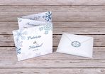 Snowflake/Christmas theme Tri-Fold invitations