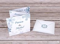 main image for ad Snowflake/Christmas theme Tri-Fold invitations