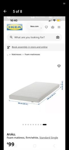 single mattress ikea