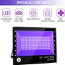 UV LED Black Light,395nm 100W Ultraviolet Floodlight IP66 (85V-265V AC)Waterproof UV Ultraviolet Light Outdoor LED Spotlights for Party,Disco,Garden,Bar,Christmas,Fishing,Aquarium with UK Plug (FREE SHIPPING) Image 2