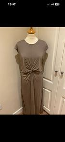 Primark The Edit long taupe dress - new