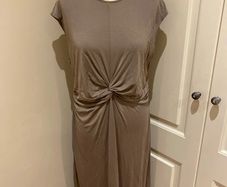 Primark The Edit long taupe dress - new