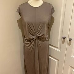 Primark The Edit long taupe dress - new