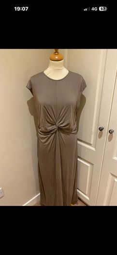 Primark The Edit long taupe dress - new