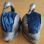 Silver Plated Swan Ornament Trinket Jewellery Matches Holder Image 4