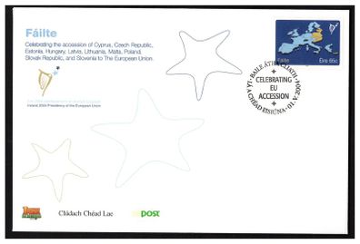 2004 Ireland European Union Enlargement Commemorative Stamp An Post First Day Cover (FDC)