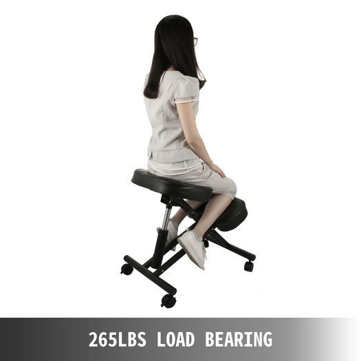 Ergonomic Kneeling Chair Adjustable Kneel Stool Thick Cushion for Balancing Back Body Shaping Home Office Computer Chair