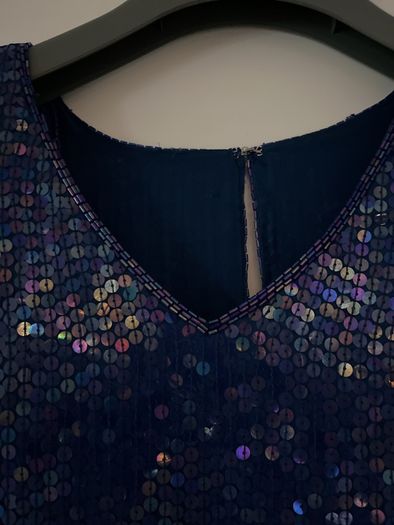 Vintage sequin structured top