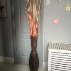 Pink Vase with sticks