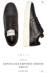 Emporio Armani leather trainers