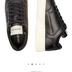 Emporio Armani leather trainers