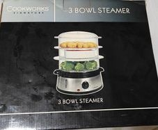 Cookworks 9 ltr 3 bowl Steamer