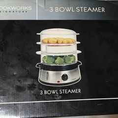 Cookworks 9 ltr 3 bowl Steamer