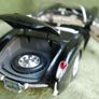 Vintage Bburago Chevrolet Corvette 1957 Convertible Black And White 1/18 Scale Image 4