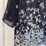 Navy Blue Wallis Sheet V-neck Top size - XL Image 4