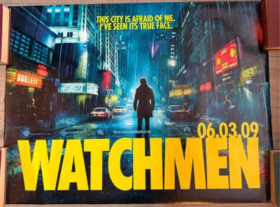 Watchmen original movie 2009 UK quad poster