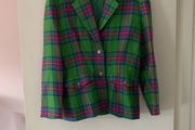 vintage check blazer