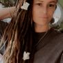 One Jumbo Ethically Sourced Bone Spine Vertebrae Dreadlock Bead Image 2