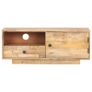 TV Cabinet 90x30x35 cm Solid Mango Wood Image 2