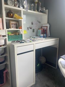 White Ikea desk - Micke