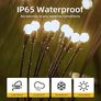 Solar Lights Outdoor Waterproof, Swaying Solar Garden Firefly Decorative Yard,Firefly Garden Lights Outdoor for Path Fence 2pack Image 3