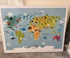 world map canvas
