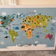world map canvas