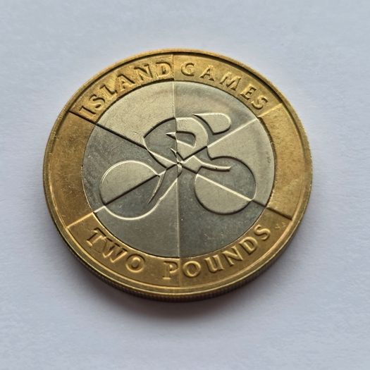Gibraltar 2 Pound Coin Island Games UNC