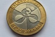 Gibraltar 2 Pound Coin Island Games UNC