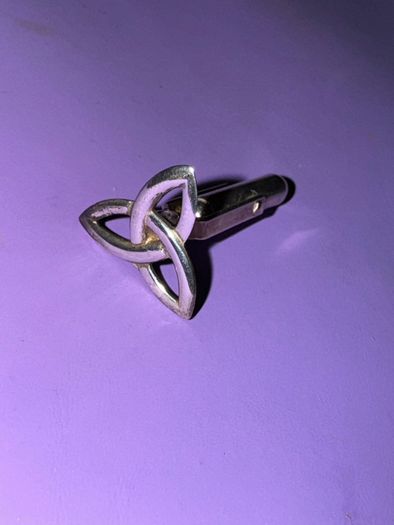 Sterling Silver Trinity Knot Cuff Links