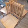 solid wood table and 4 chairs Image 2